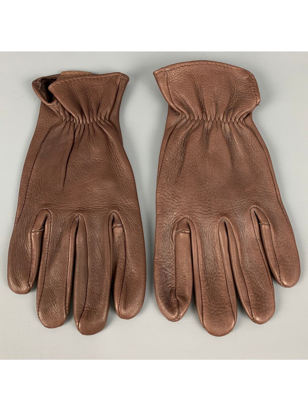 VINTAGE Size 9 Brown Leather Gloves
